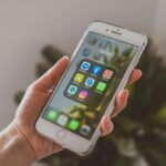 Smartphone showing social media apps