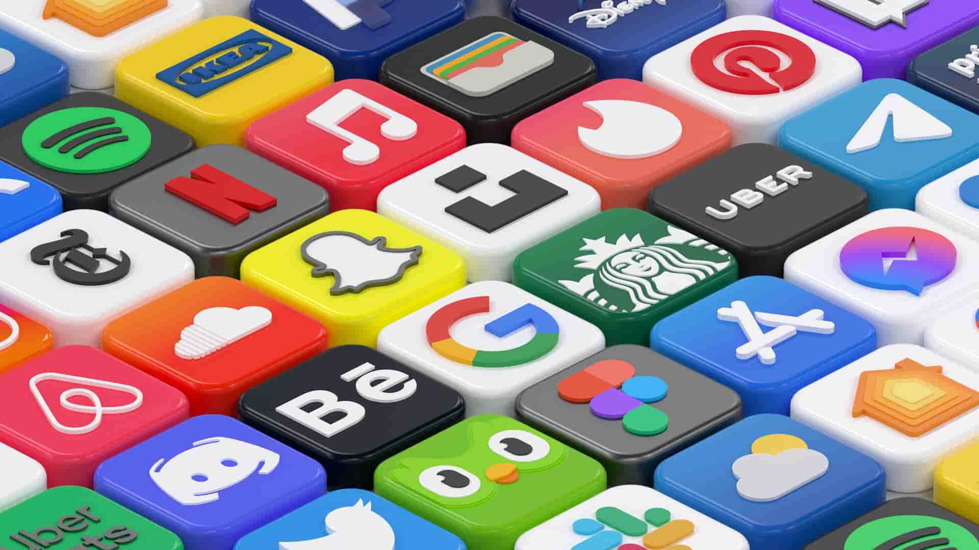 Collection of popular mobile app icons representing the best free apps of 2025